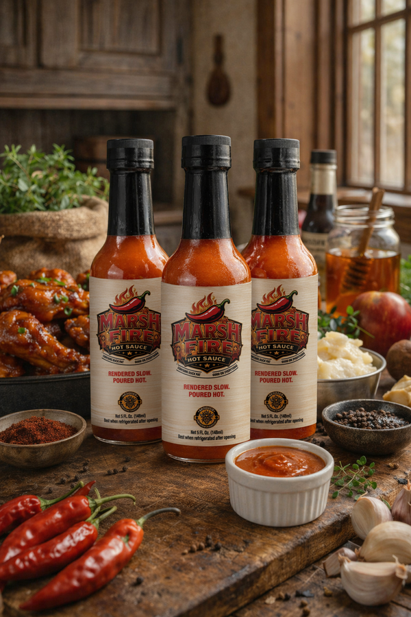 Marsh Fire Hot Sauce 3 Pack